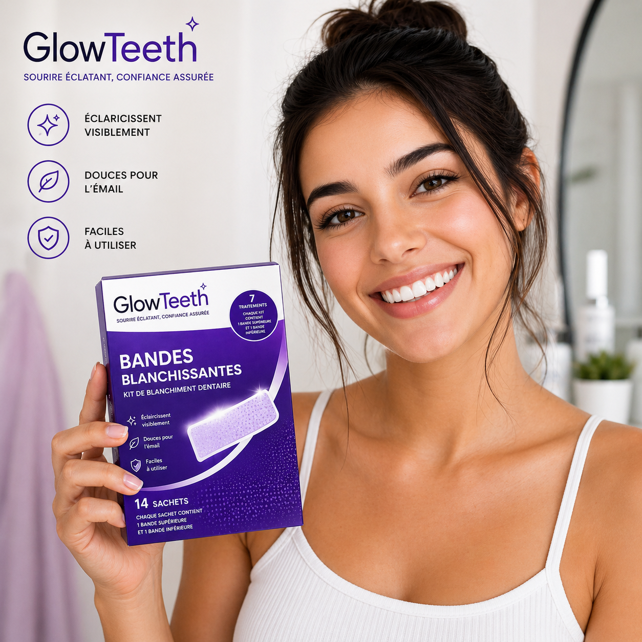 GlowTeeth | Kit Bandes Blanchissantes