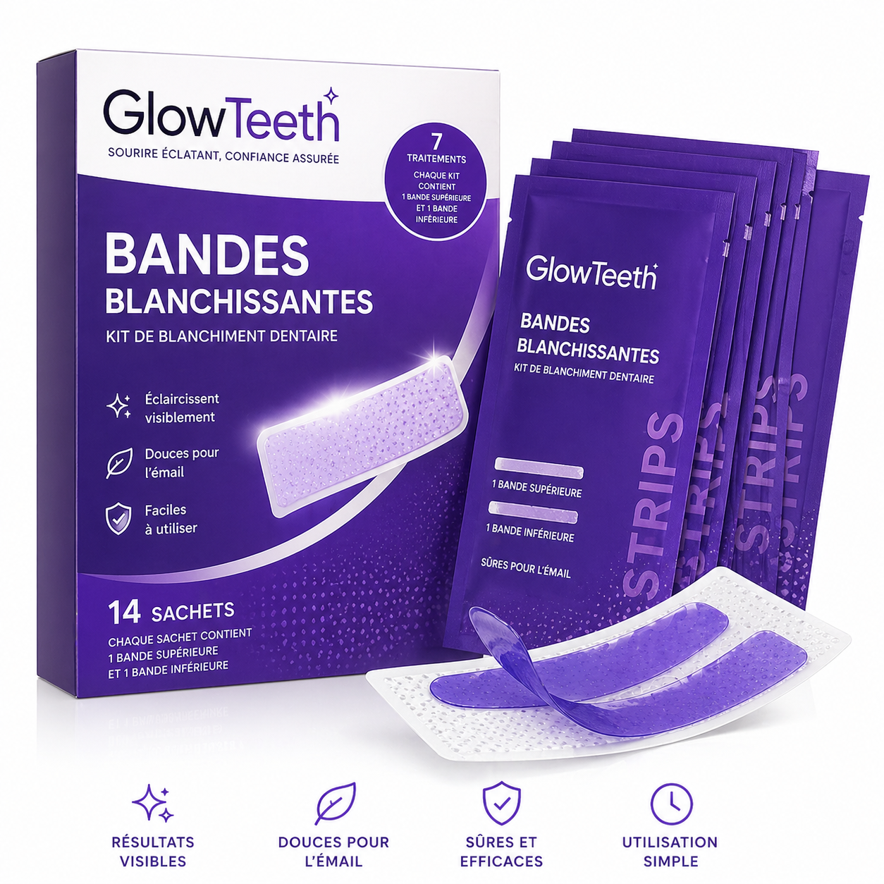 GlowTeeth | Kit Bandes Blanchissantes
